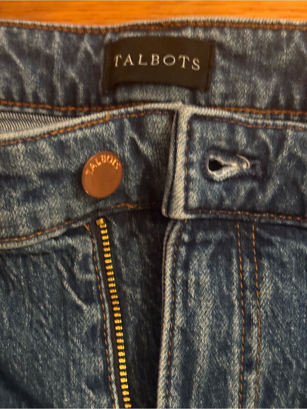 Talbots Slim Straight Crop Ankle Jeans Women’s 16P Petite Medium Wash - Picture 4 of 5